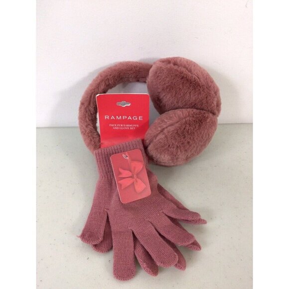Rampage Earmuffs Gloves Set Womens One Size NEW - Picture 3 of 4
